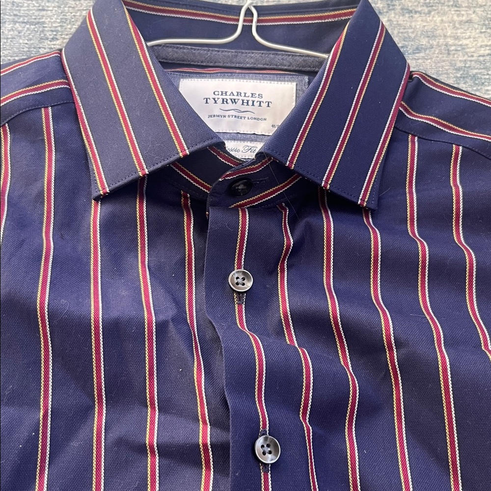 Charles Tyrwhitt Multicolor Striped Button Down Shirt